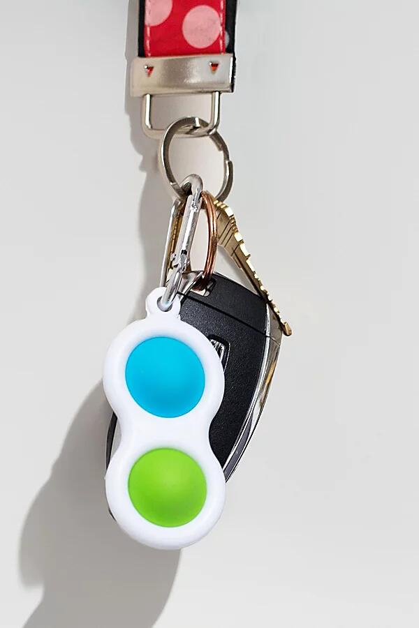 Pop Two Button Toy Keychain in Green Cover