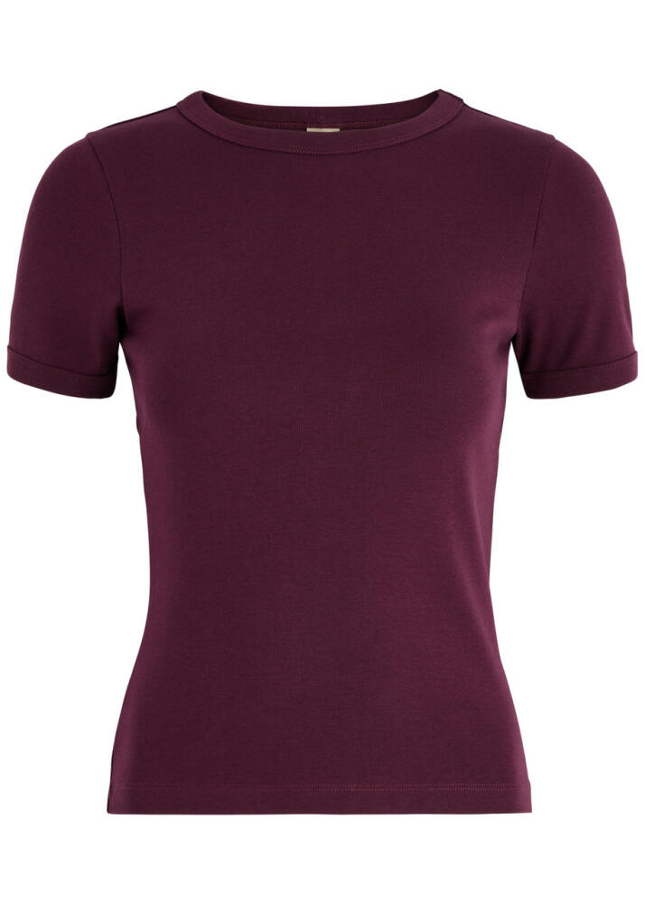 Flore Flore Car Cotton T-shirt - Plum Cover