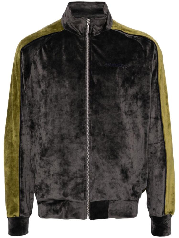 RASSVET Racer velvet track jacket - Grey Cover