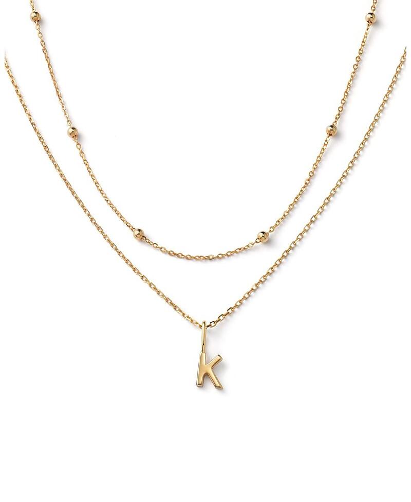 Ana Luisa 10K Gold Layered Letter Necklace Cover