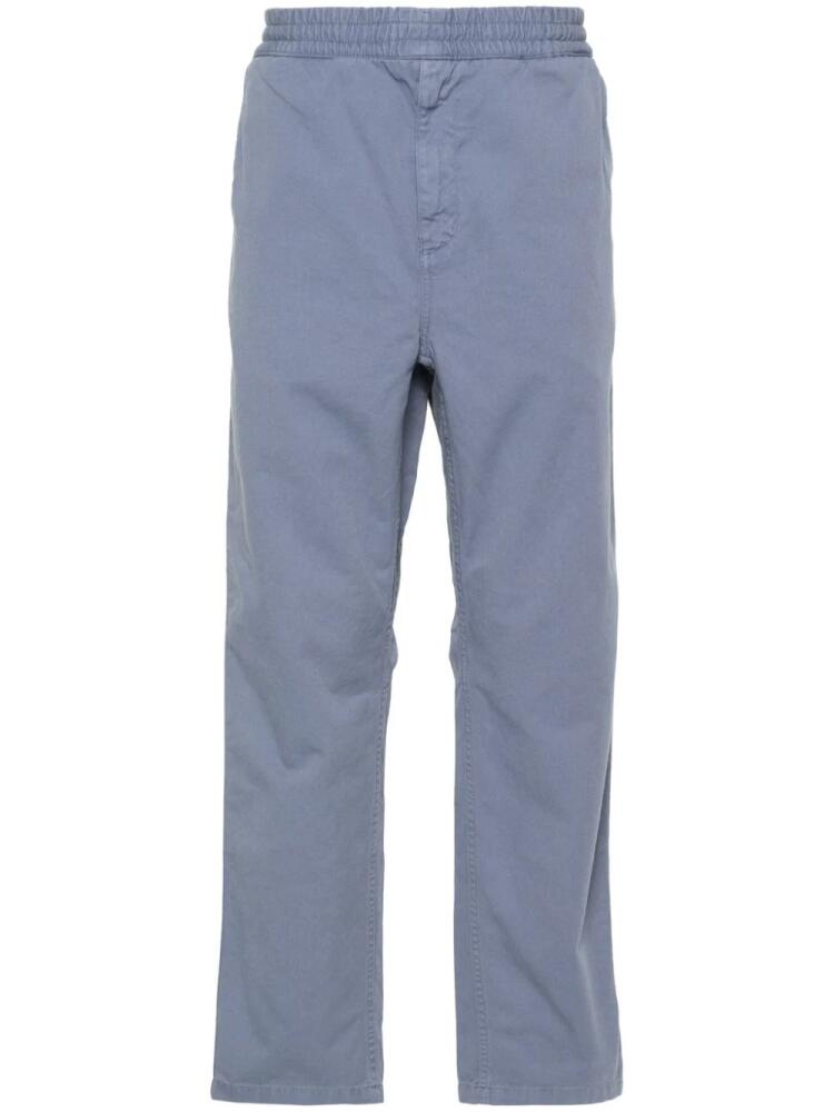 Carhartt WIP Flint logo-patch trousers - Blue Cover