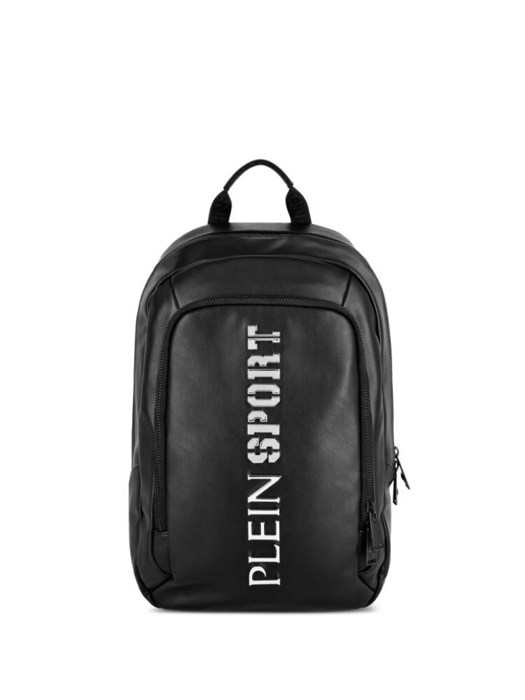 Plein Sport Arizona logo-lettering backpack - Black Cover