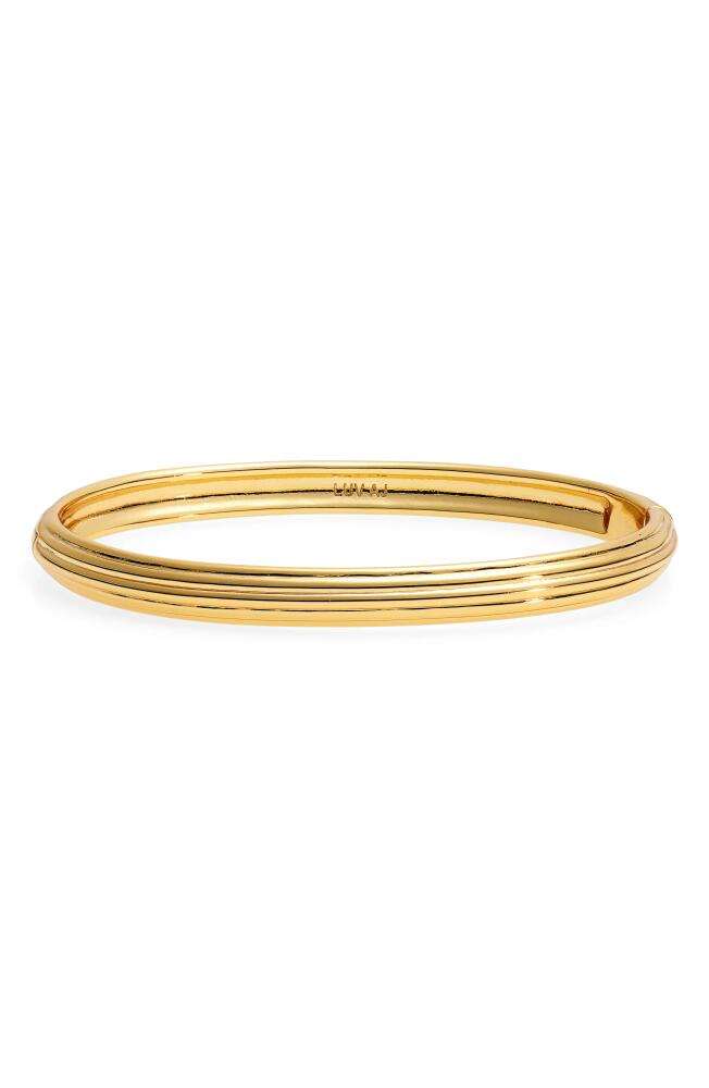 Luv AJ Remy Hinged Bangle Bracelet in Gold Cover