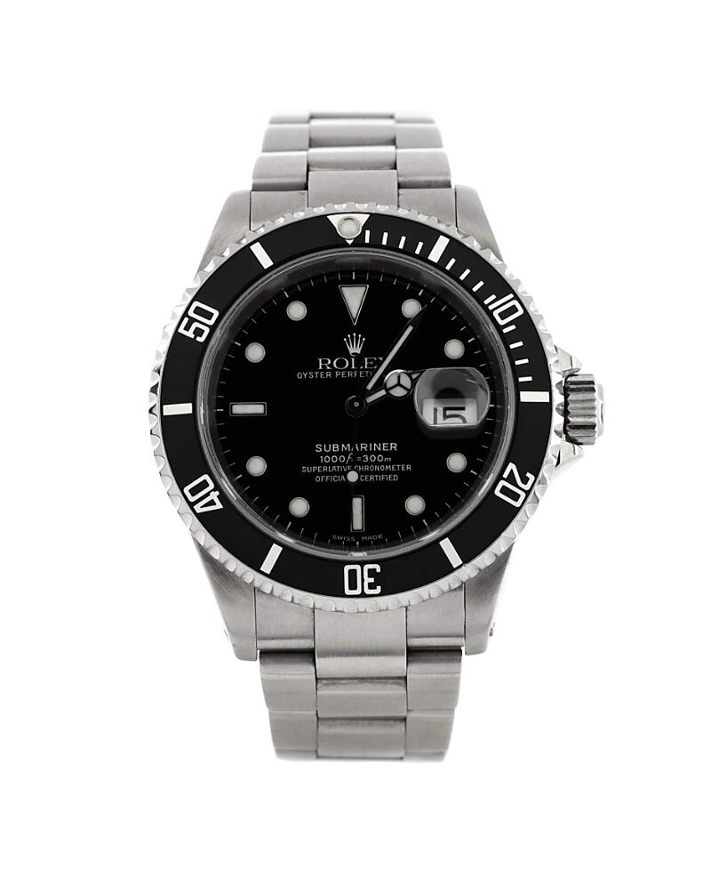 Pre-Owned Rolex Oyster Perpetual Submariner Date Automatic Watch in Stainless Steel 40mm Cover