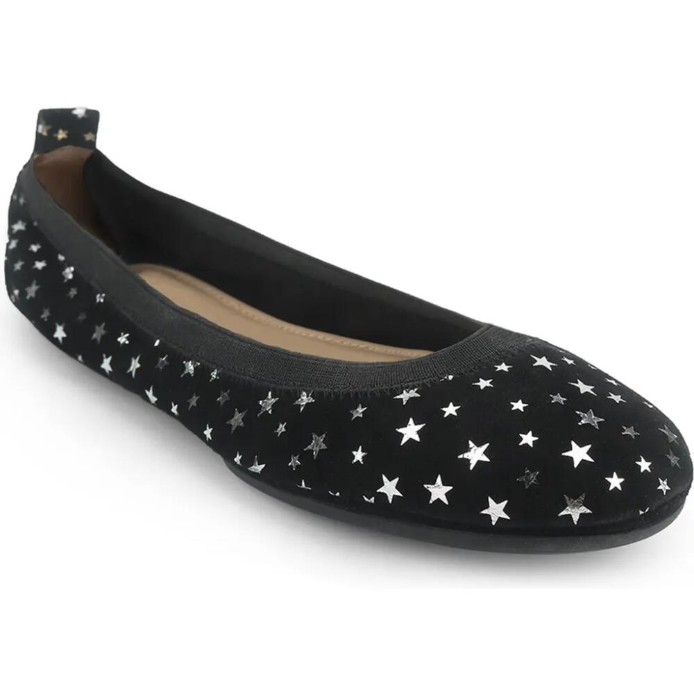 Yosi Samra Samara Foldable Ballet Flat in Black Star Print Cover