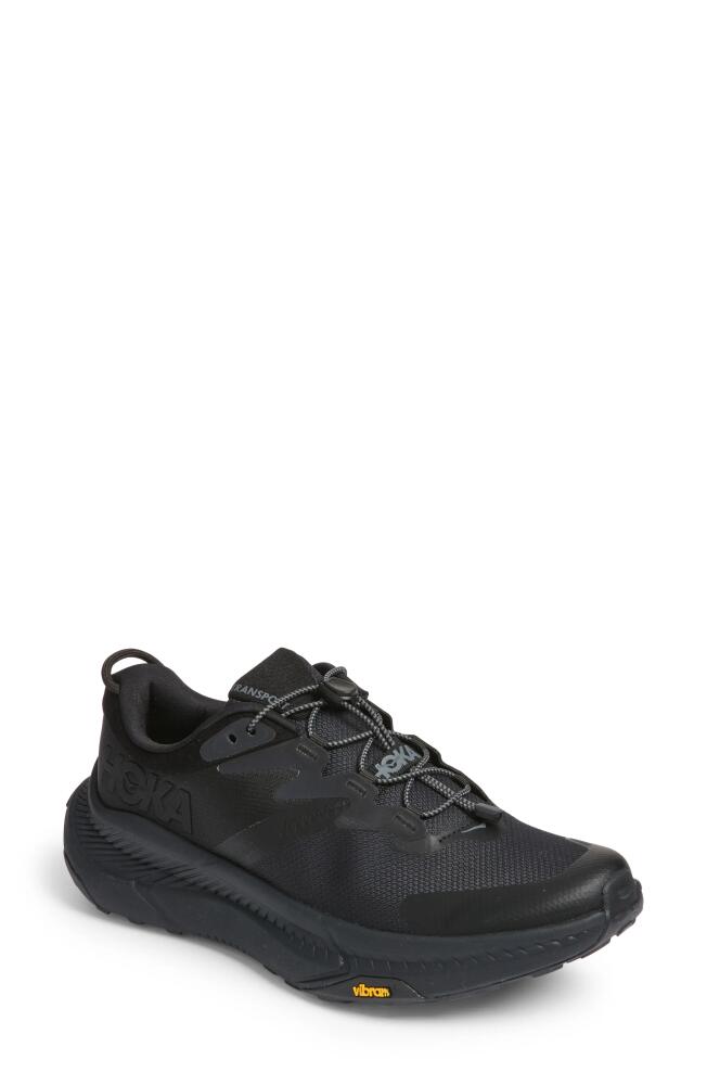 HOKA Transport Shoe in Black /Black Cover