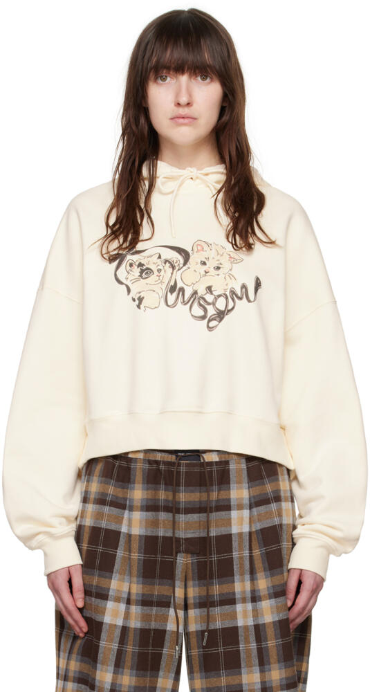 MSGM Off-White Kitten Hoodie Cover