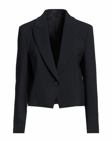 Brunello Cucinelli Woman Blazer Midnight blue Virgin Wool, Polyamide, Elastane, Brass Cover