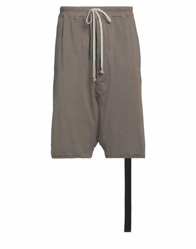 Drkshdw By Rick Owens Man Shorts & Bermuda Shorts Khaki Cotton, Elastane Cover