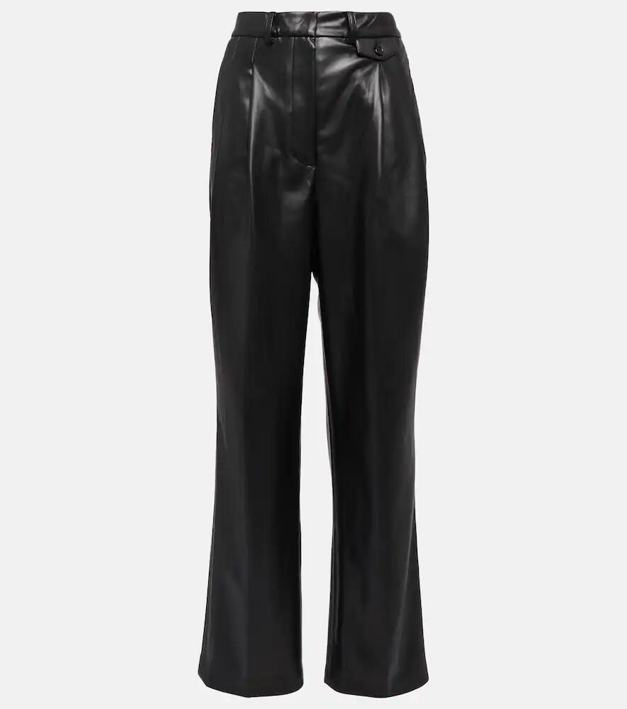 The Frankie Shop Pernille straight faux leather pants Cover