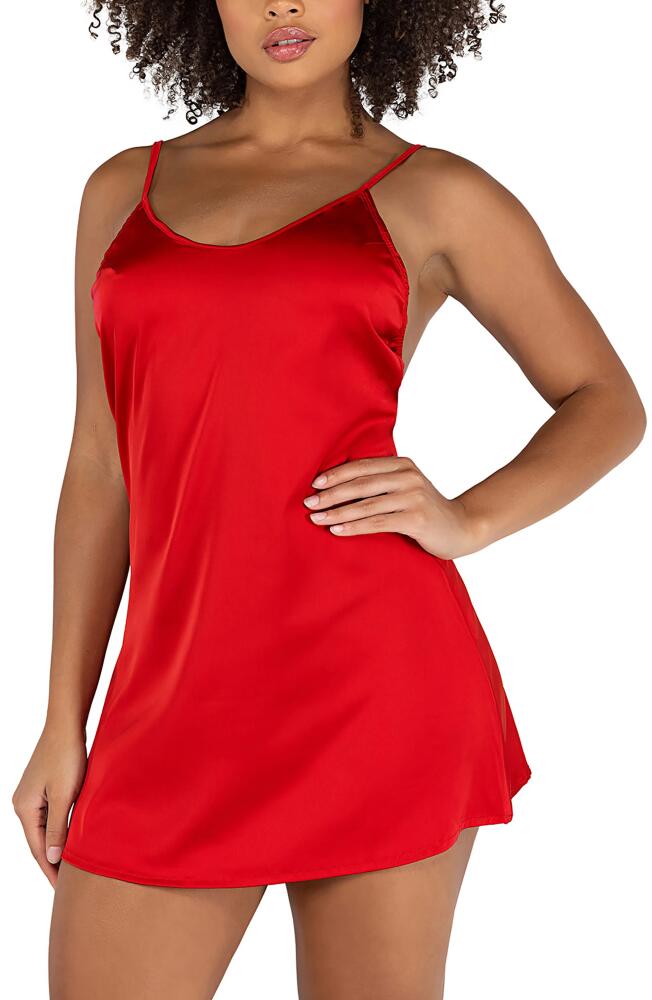 Roma Confidential Satin Chemise in Red Cover