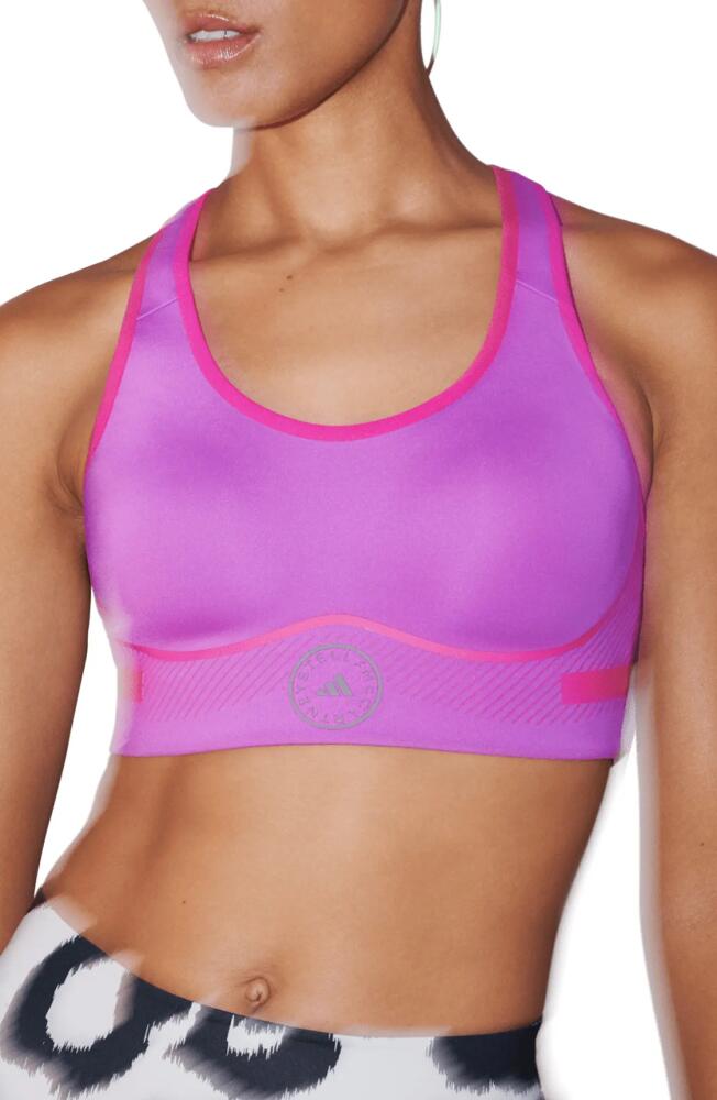 adidas by Stella McCartney TruePace High Impact Sports Bra in Shock Purple Cover