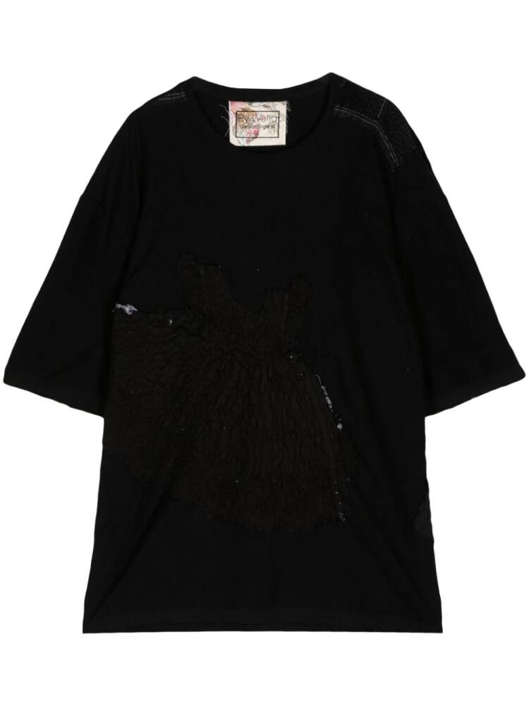 By Walid Sinbad patchwork cotton T-shirt - Black Cover