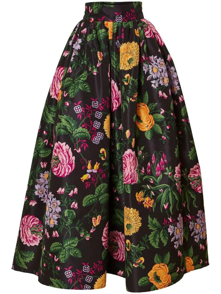 Carolina Herrera floral-print ball skirt - Black Cover