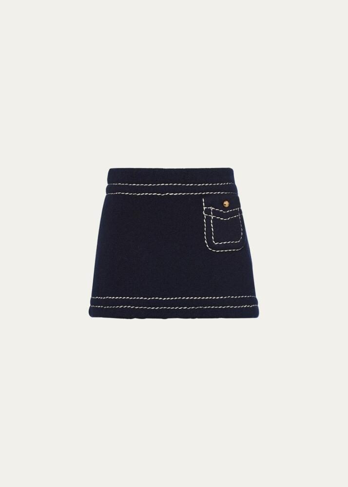 Prada Impunture Mini Cashmere Skirt Cover