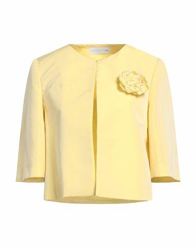 Diana Gallesi Woman Blazer Yellow Polyester Cover