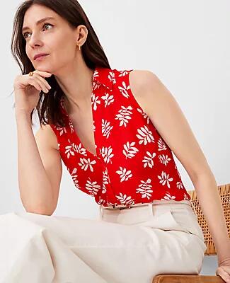 Ann Taylor Leaf Sleeveless Essential Shirt Cover