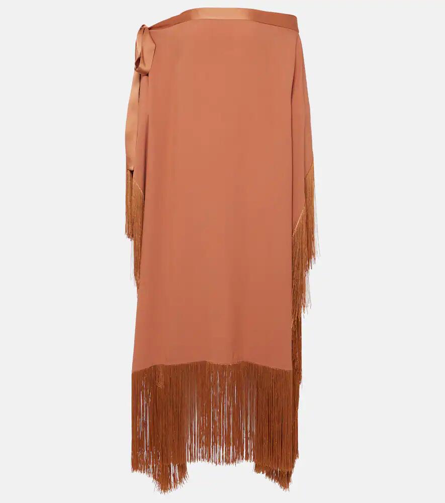 Taller Marmo Aarons fringed crêpe cady kaftan Cover