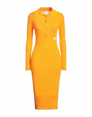 Patou Woman Midi dress Orange Cotton Cover