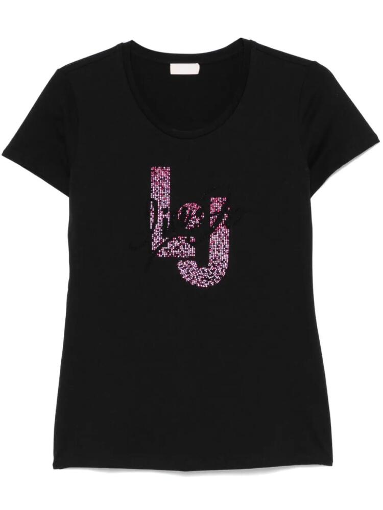 LIU JO rhinestone-embellished T-shirt - Black Cover