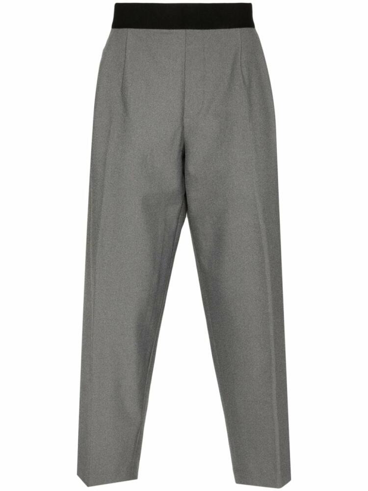 Neil Barrett elasticated-waist tapered trousers - Grey Cover