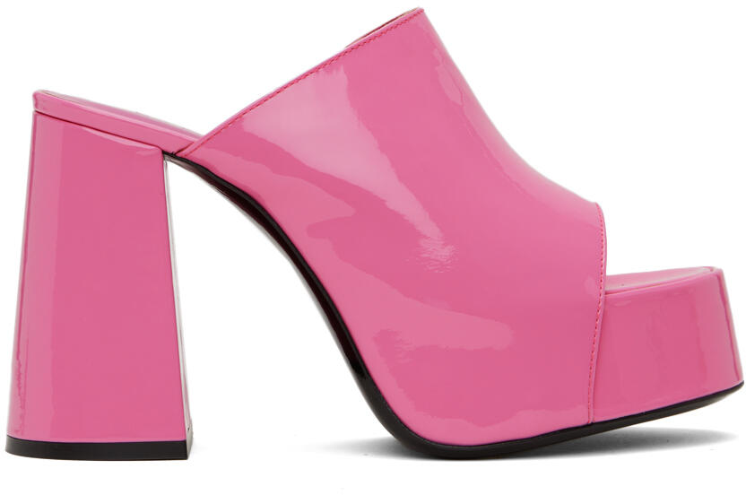 BY FAR Pink Brad Heeled Sandals Cover