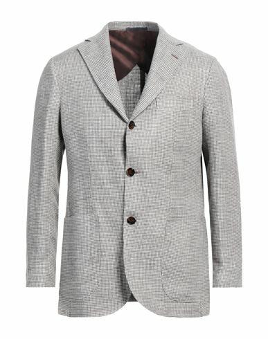 Barba Napoli Man Blazer Khaki Linen Cover