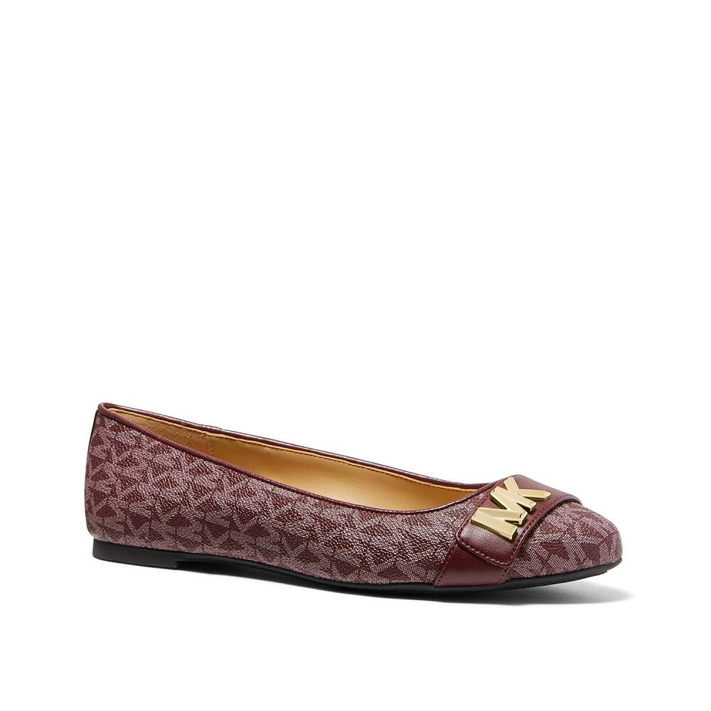 Michael Michael Kors Jilly Logo Ballet Flat | Women's | Dark Red Cover