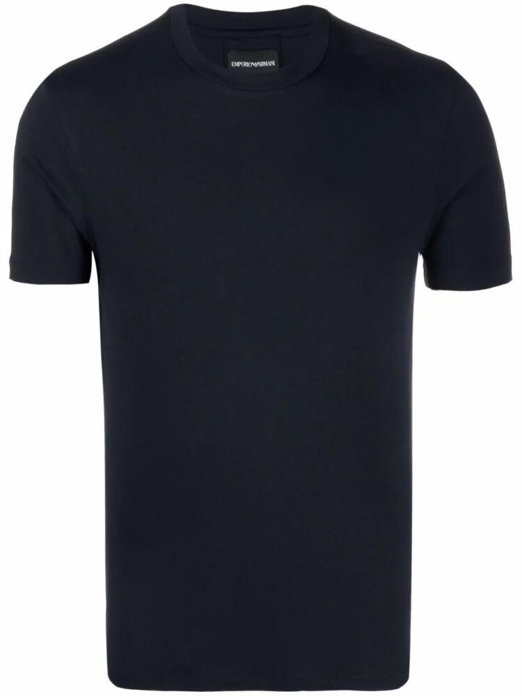 Emporio Armani round neck short-sleeved T-shirt - Blue Cover