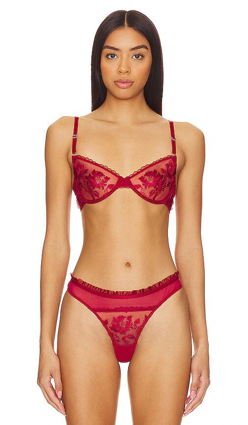 KAT THE LABEL Annabelle Bra in Red Cover