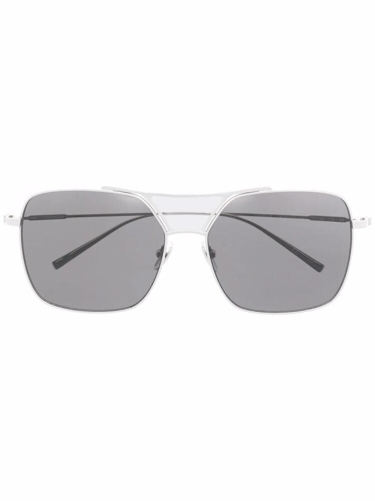 Calvin Klein oversize-frame sunglasses - Silver Cover