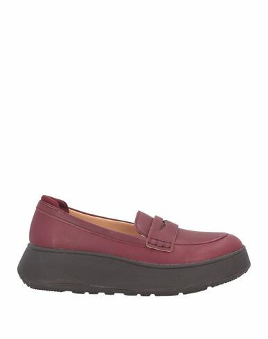 Fitflop Woman Loafers Burgundy Soft Leather Cover