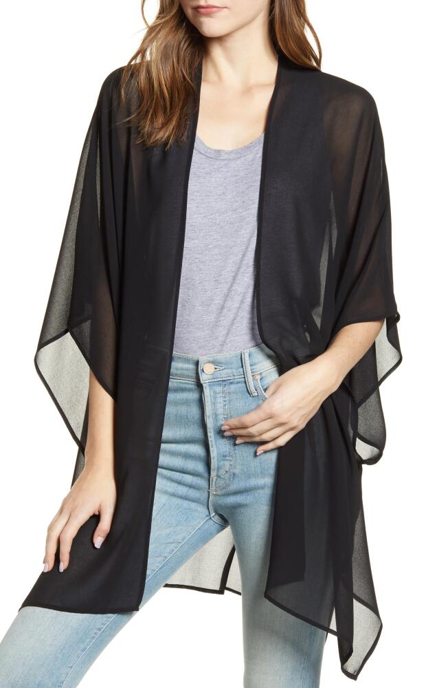 Nordstrom Chiffon Wrap in Black Cover