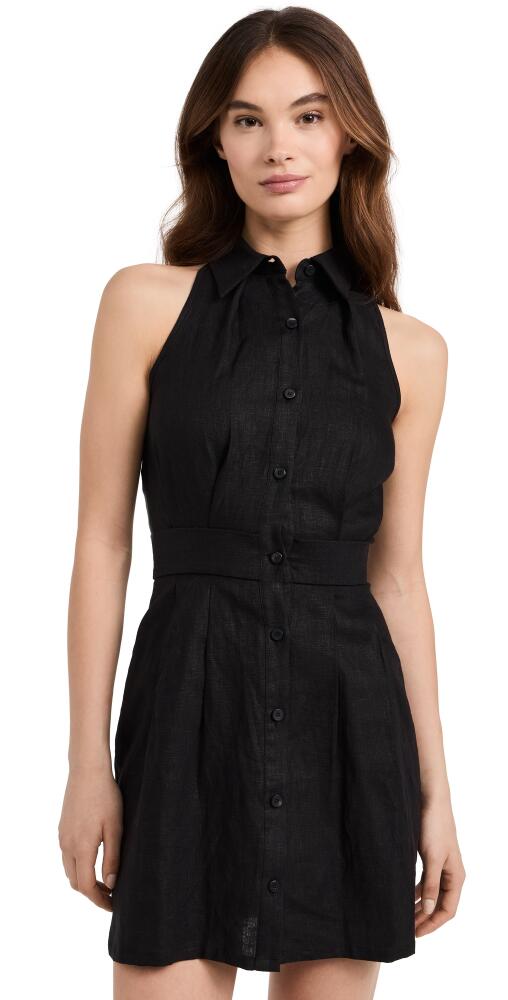 HEVRON Domino Mini Dress Black Cover