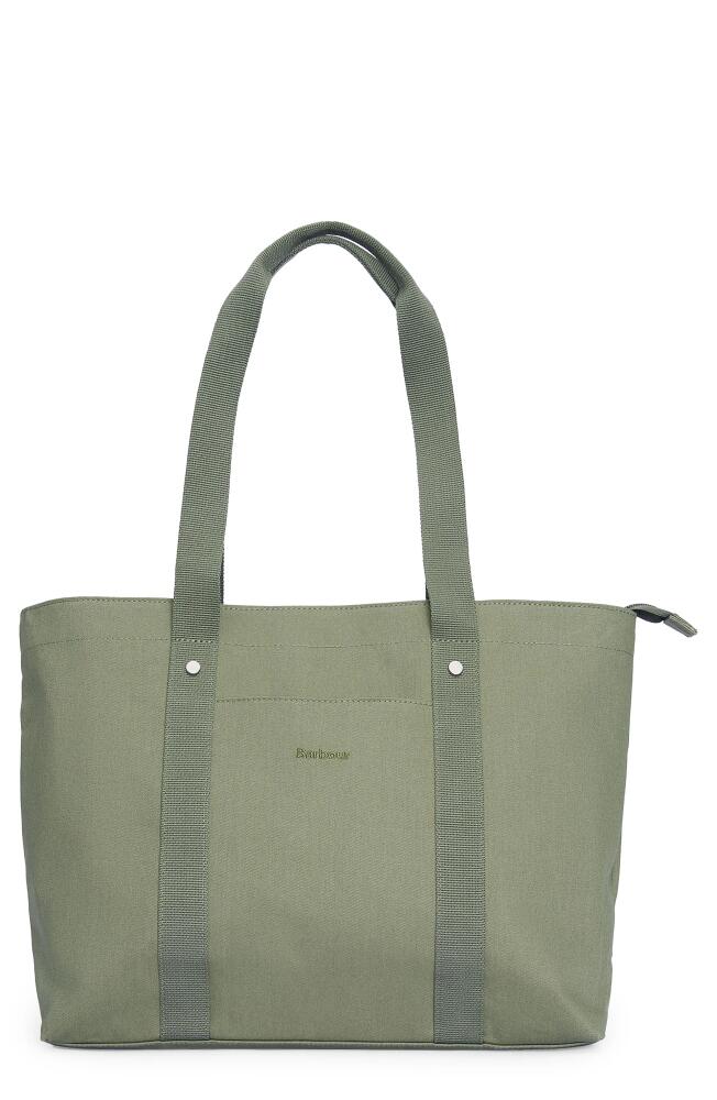 Barbour Olivia Cotton Tote Bag in Olivine Cover