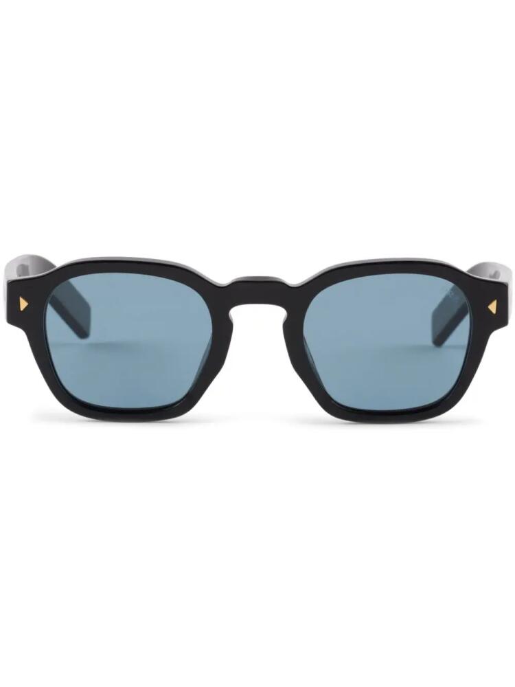 Prada Eyewear logo-plaque square-frame sunglasses - Black Cover