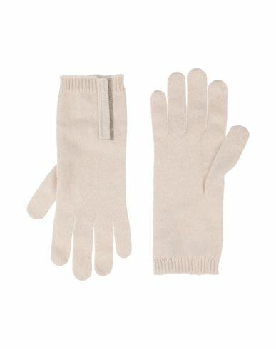 Brunello Cucinelli Woman Gloves Beige Cashmere, Brass Cover