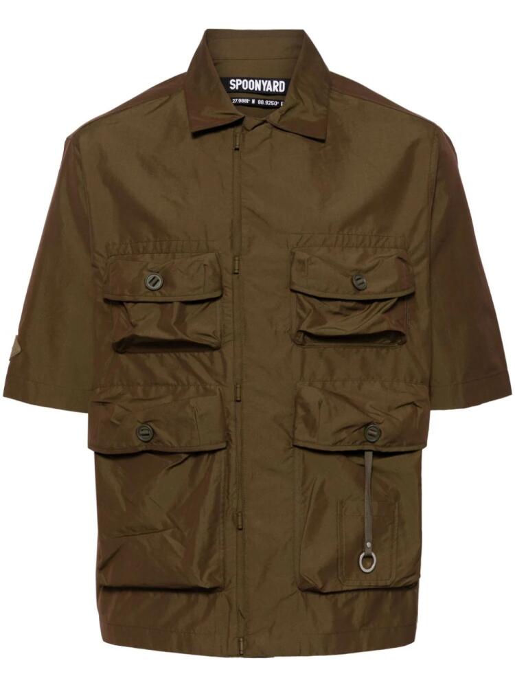 Spoonyard short-sleeve military shirt - Brown Cover