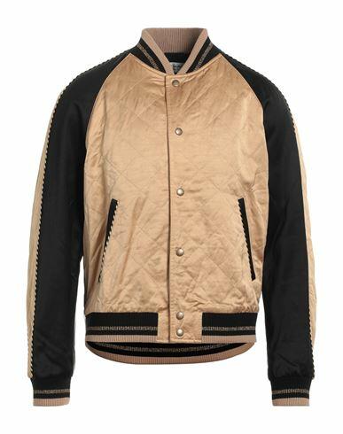 Saint Laurent Man Jacket Ocher Viscose, Linen, Synthetic fibers, Wool, Metallic fiber Cover