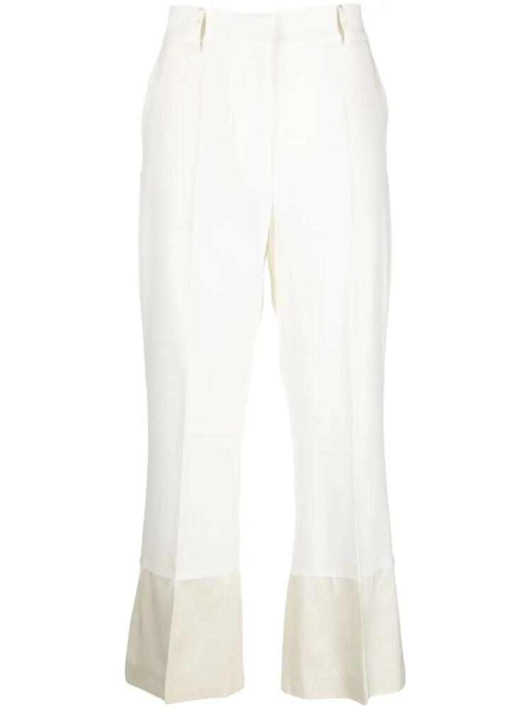 Wales Bonner Harmony straight-leg wool trousers - White Cover