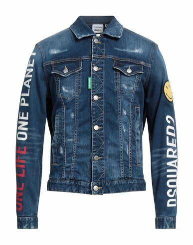 Dsquared2 Man Denim outerwear Blue Cotton, Elastane Cover