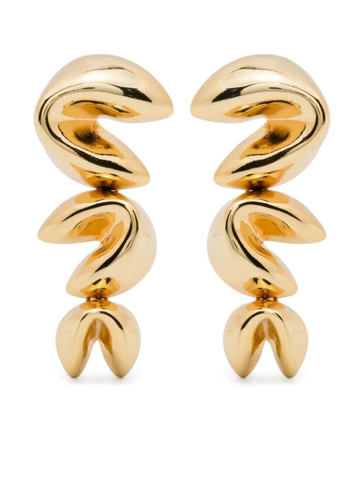 Maje Fortune Cookie earrings - Gold Cover