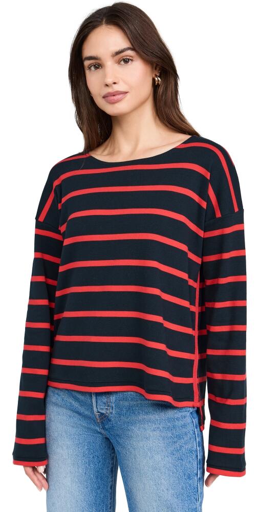 La Ligne Long Sleeve Breton Tee Navy/Red Cover