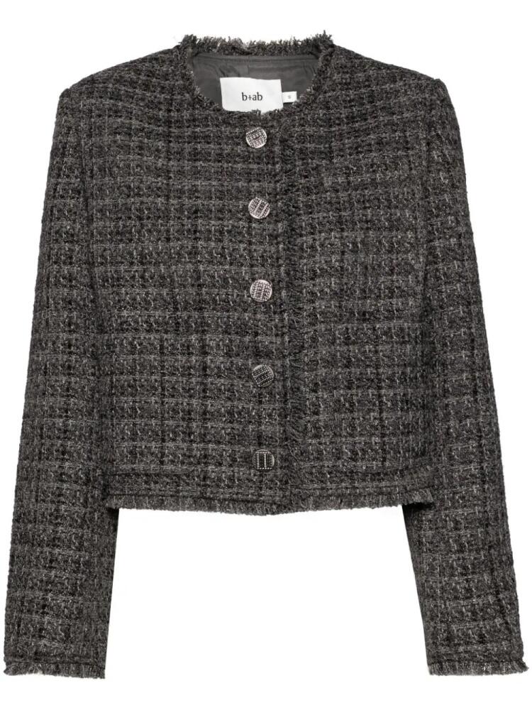 b+ab tweed cropped jacket - Grey Cover