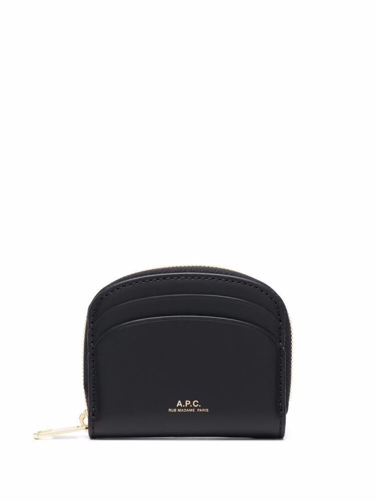 A.P.C. Demi-Lune Mini compact wallet - Black Cover