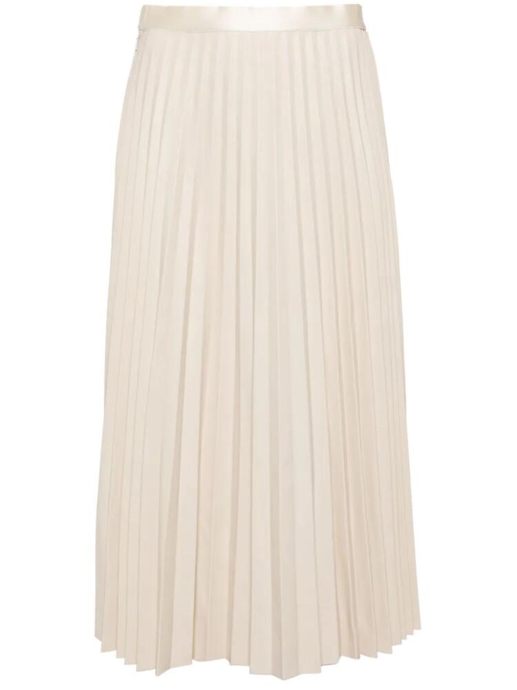 JNBY leather pleated skirt - Neutrals Cover