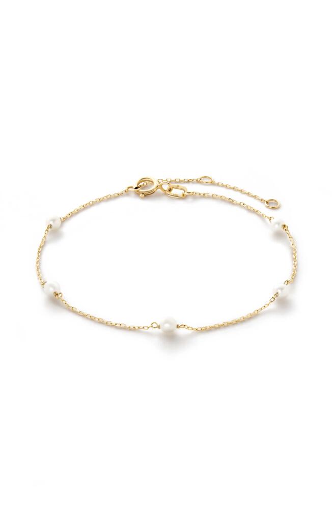 Ana Luisa Gold Pearl Bracelet - Gold Pearl Station Bracelet Cover