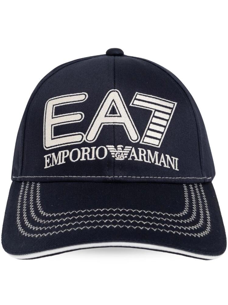 Ea7 Emporio Armani embroidered cap - Blue Cover