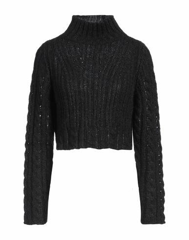 Kontatto Woman Turtleneck Black Acrylic, Mohair wool, Polyamide Cover