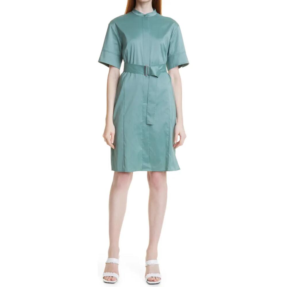 BOSS Dashila Belted Shirtdress in Mineral Cover